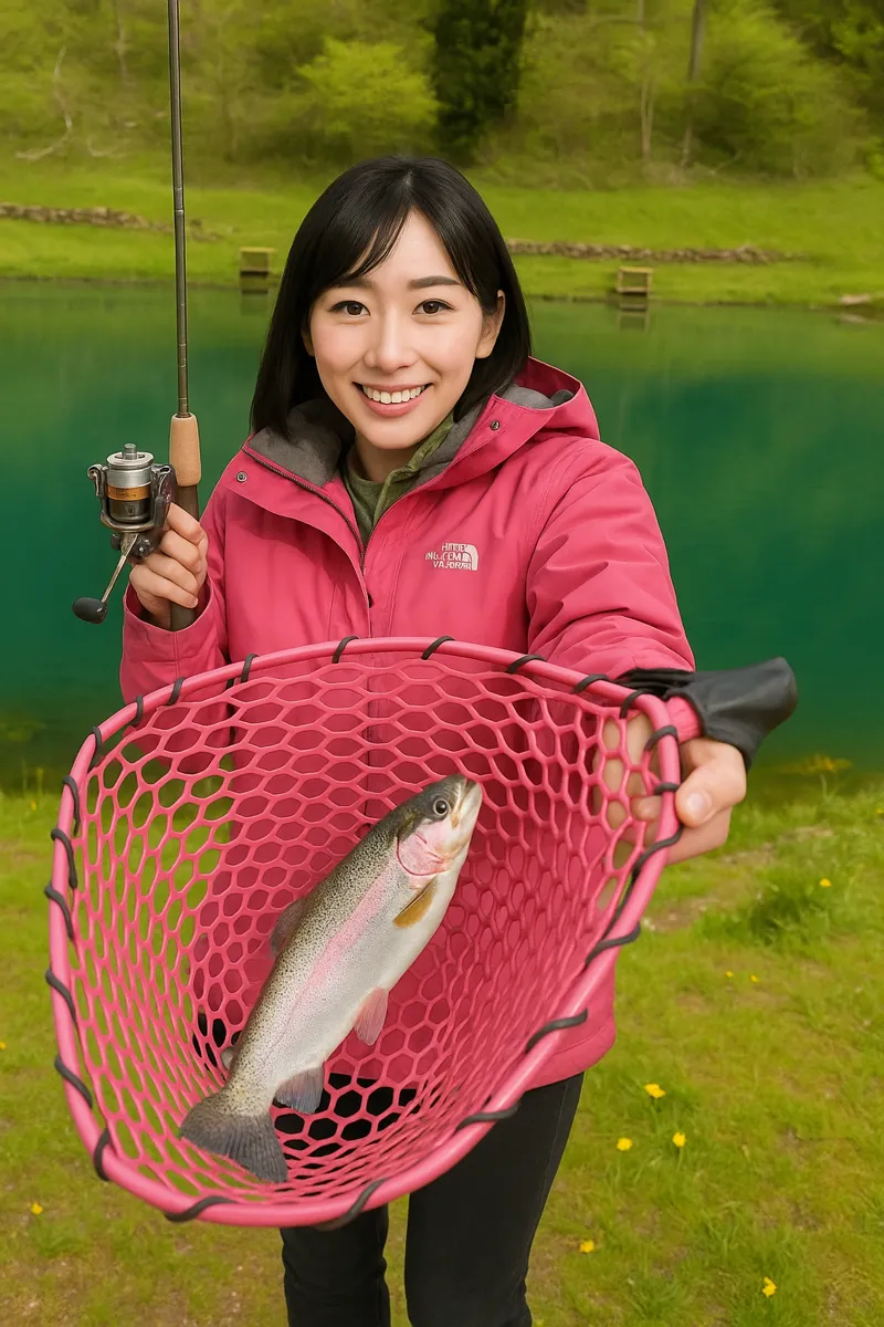 さかなのさと すぎしまでニジマスの釣果を得た黒川.webp